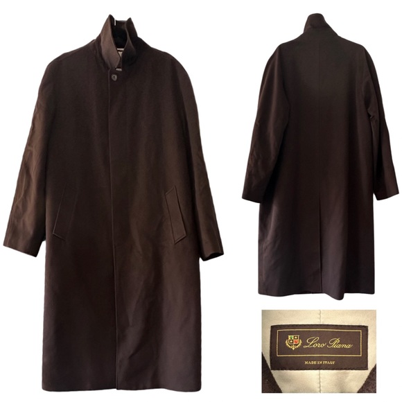LORO PIANA: Storm System  - Long Jacket 💯% Cashmere Sz: Large - Picture 1 of 16